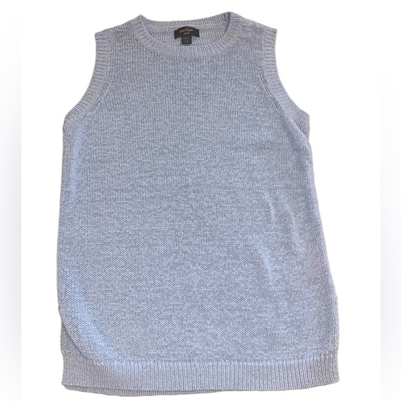 Lord & Taylor Sweaters - Lord & Taylor Baby Blue Knit Crew Neck Sleeveless Sweater
